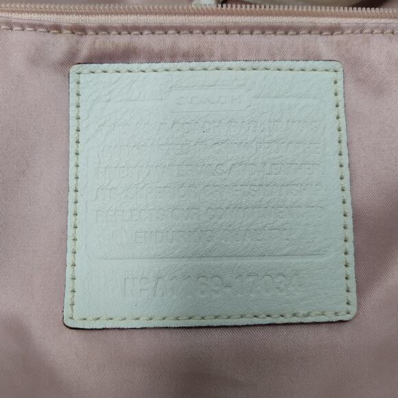 Coach Audrey White Leather Double Handle Large Tote Shoulder Bag - Picture 12 of 16